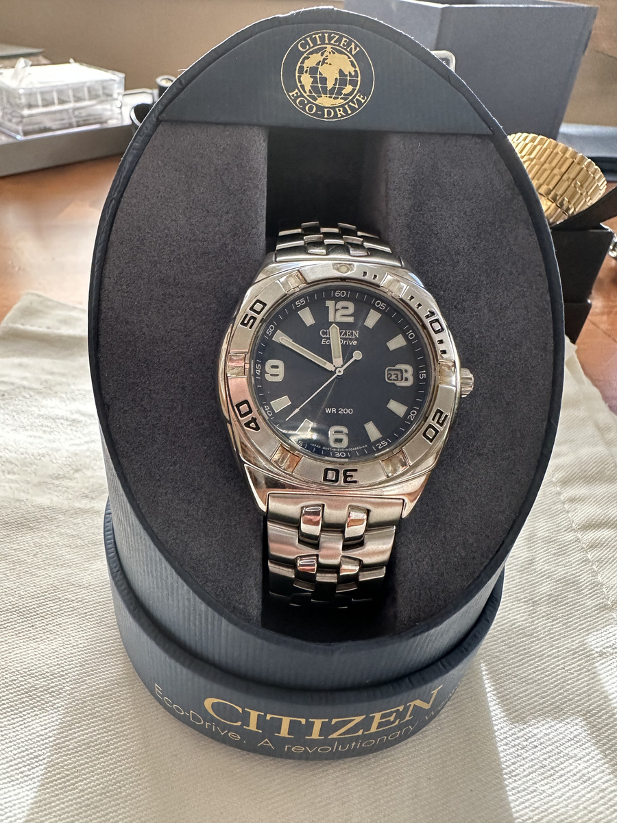 Citizen Men's Eco-Drive Promaster GMT Nighthawk WR200 Dual Citizen Men's Eco-Drive Promaster GMT Nighthawk WR200 Dual