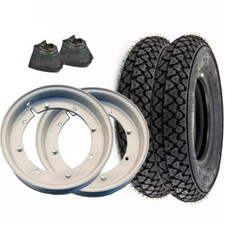 KIT CERCHI APERTI COPERTONE MODIFICA PIAGGIO VESPA 50 R L N DA 2.75.9 A 3.00.10