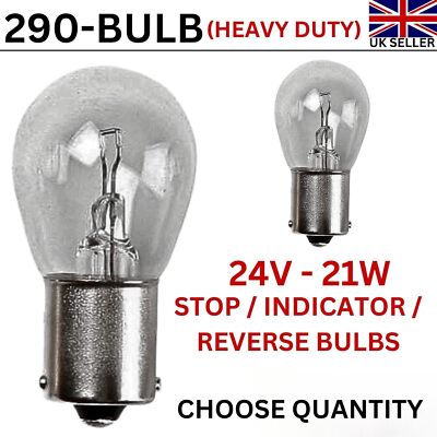 290 Stop Hecklampe 24V 21W BA15s SCC Heavy Duty   LKW/Transporter/LKW   Menge Opti
