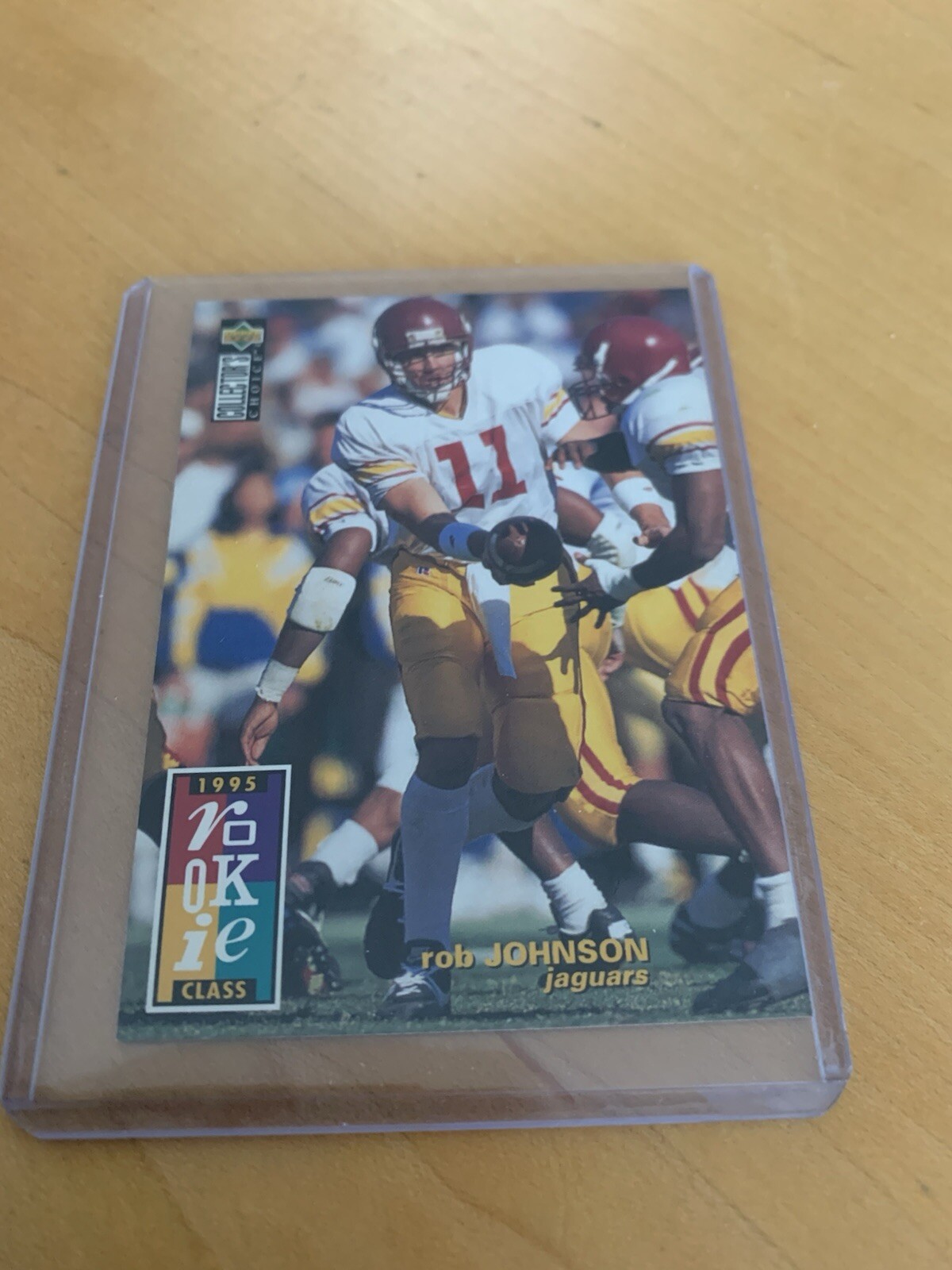 1995 Upper Deck Collector's Choice Rookie Class Rob Johnson RC #28 Jaguars