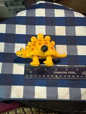1980’s Vintage Hong Kong  Wind Up Dinosaur Yellow Retro