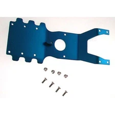 GPM Racing AGM1331F Monster Gt Blue Aluminum Front Skid Plate W/Steering Mount