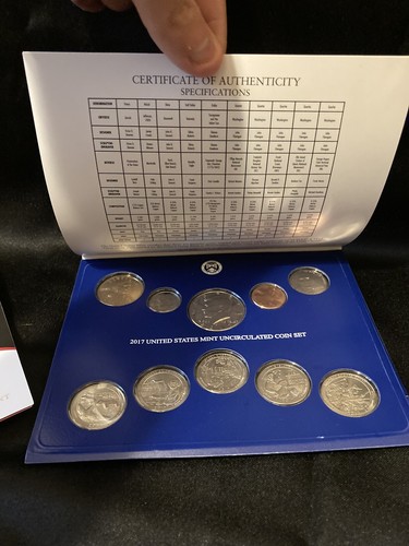 2017 US Mint Sets | Philadelphia/Denver | 20 Coins | 10 each of D & P Mints - Picture 7 of 7