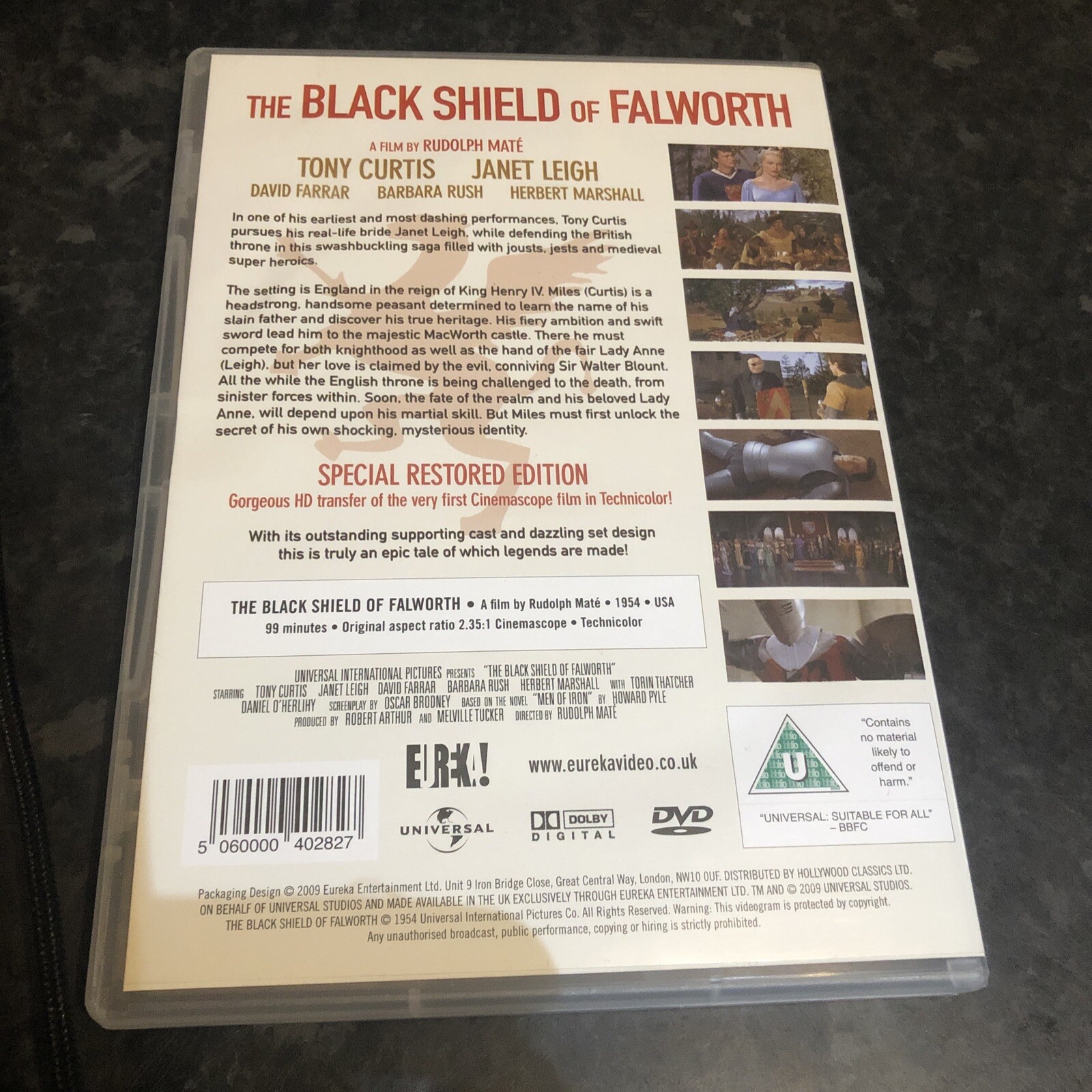 The Black Shield Of Falworth [DVD] [1954] Tony Curtis, Leigh