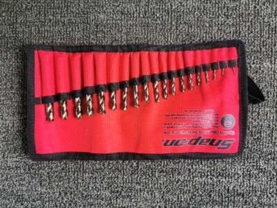 Snap On 19-teiliges HSS KOBALT STUMMELBOHRER-SET 1 MM BIS 10 MM