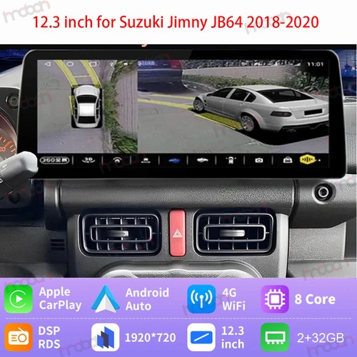 12.3"Android for Suzuki Jimny JB64 JB74 2018 20 Car Stereo Radio GPS NAV Carplay - Picture 1 of 11
