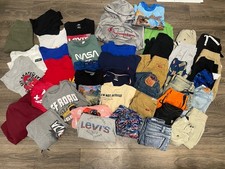 Boys Mixed Lot Of Size 7 8 Clothing Pants Shorts Shirts Hoodie 43