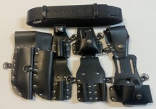 SCAFFOLDERS TOOL BELT HOLDER FROG SET SPANNER TAPE LEVEL D-RING TETHER CHROME UK