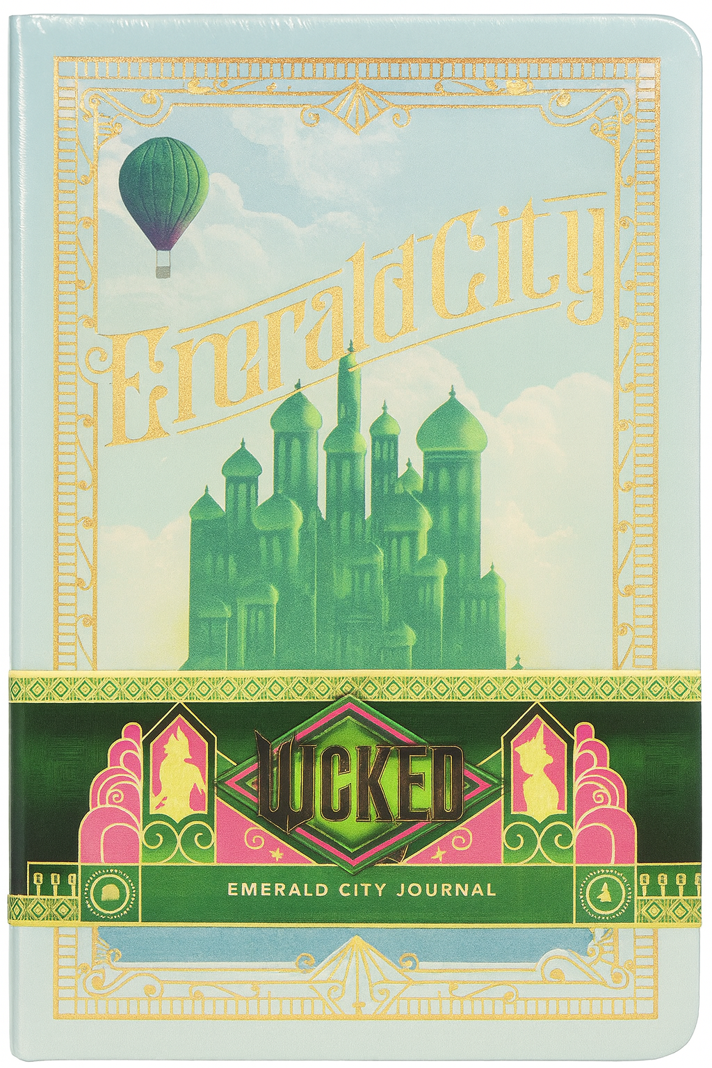 Wicked: Emerald City Journal – Official Licensed Hardcover with Ribbon Charm-New