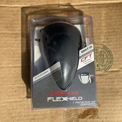 New Sealed Mueller Flex Shield Protective Cup & Supporter Adult LG 