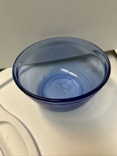 Vintage Anchor Hocking Ovenware Cobalt Blue Glass Mixing Bowl 1.5 QT