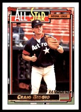 Craig Biggio 1992 Topps #393 Houston Astros MLB READ FREE SHIPPING AutographDen