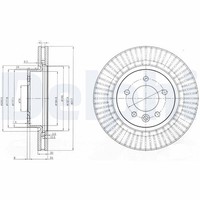 2X Delphi Bremsscheibe BG9006C FüR Land Rover
