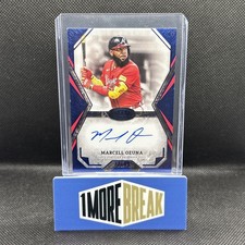 2025 Topps Tier One Marcell Ozuna Tier One Talent Auto Blue /99 #TOTA-MOZ Braves
