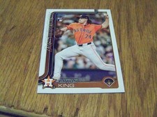 BRYAN KING ROOKIE 2025 TOPPS BASEBALL CARD #US183. rookie card picture