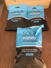 Sol3 Wipes Premium Sneaker Cleaner Wipes 12 Pk. Lot Of 3 New