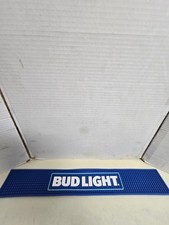 NEW Bud Light Beer Rubber Bar Spill Mat for Tap Kegerator Rail Spill Mat 24x3.25
