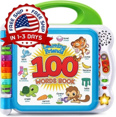 Libro 100 Palabras Amigos Verdes Educativo Interactivo Para Aprender Palabras US