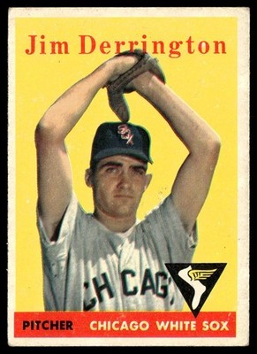 1958 Topps Card Baseball Jim Derrington Chicago White Sox #129 EX
