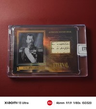 2024 Eternal Cuts Nicholas II Authentic History Relic 73/99 2-Line Black Ink