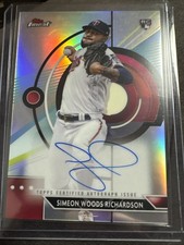 2023 Topps Finest Simeon Woods Richardson Refractor RC Auto - Twins