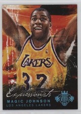 2014 Panini Court Kings Expressionists Sapphire 23/25 Magic Johnson #6 HOF r9d