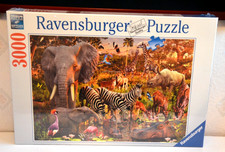 Ravensburger African Animal World 3000 Pc Puzzle - Sealed, Incredible Imagery