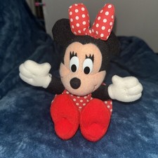 10" Disney Minnie Mouse Plush Applause Red Polka dotted