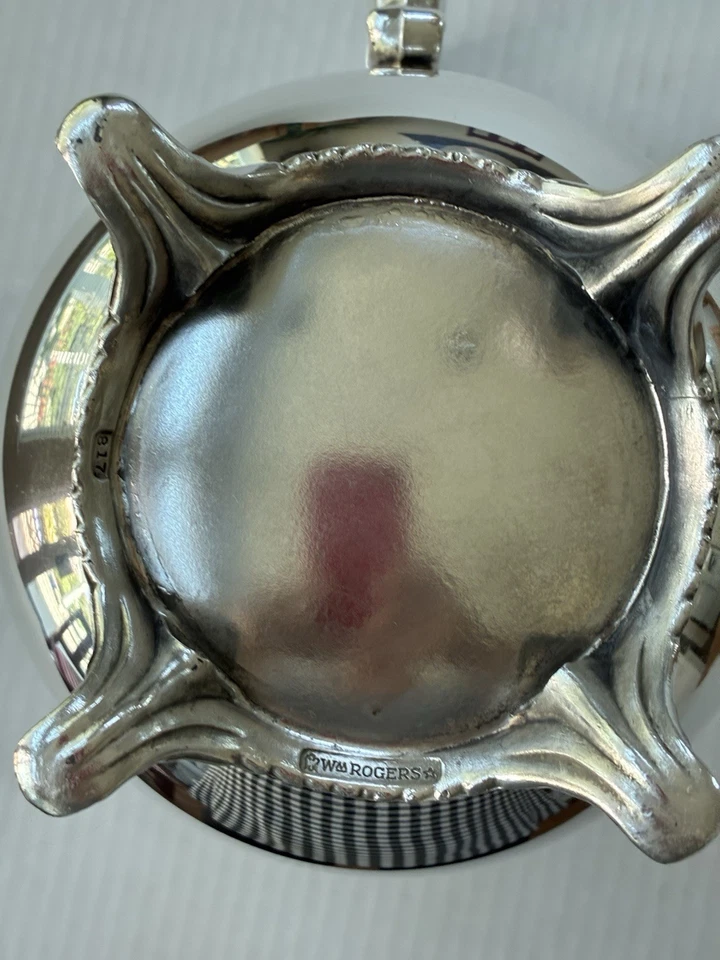 Jarra de agua vintage plateada 817 William Rogers 196O’s Foto 3 de 4