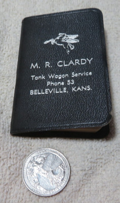 Vintage 1951 Telephone Index Address Phone Book  M. R. CLARDY Tank Wagon Service