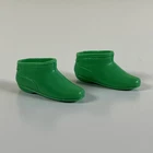 Vintage 1960s Barbie Francie Skipper Green Squishy Short Boots Shoes Japan CLEAN