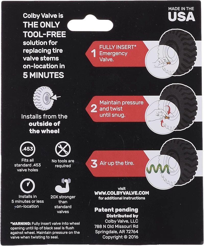 Colby Valve Emergency Valve Stem Replacement (Red) - Image 2 of 4