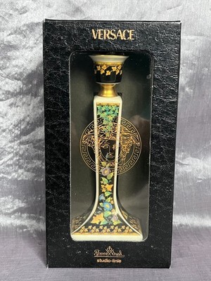 Rosenthal Gianni Versace GOLD IVY Porzellan Leuchter Kerzenständer Kerzenhalter