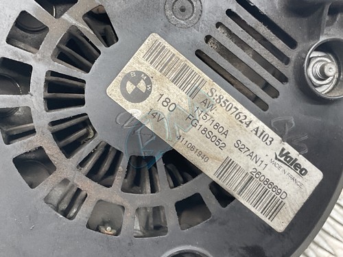 BMW 180A Amp Alternator N47 320D 120D 1 3 Series E81 E82 E87 E90 E91 8507624 - Picture 4 of 5