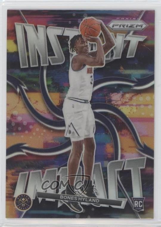 2021-22 Panini Prizm Instant Impact Silver Prizm Bones Hyland #6 14im