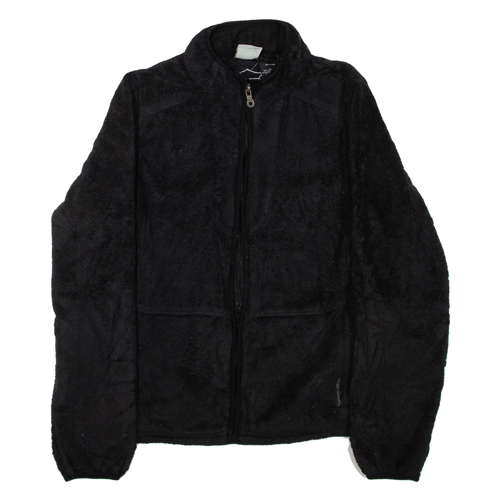 Mujeres Forro Polar Negro Cuello Alto L
