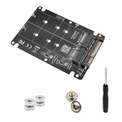2 in 1 M.2 NVME SSD Key M + NGFF SATA SSD Key B to U.2 SFF-8639 Adapter Car