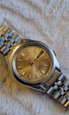 Seiko 5 Automatic 21 Jewels Gold Dial Japan Men's/Unisex 4427-00YO