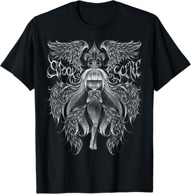 Spookscene Gothic Fleur De Lis Seraph Celestial Angel Unisex T-Shirt