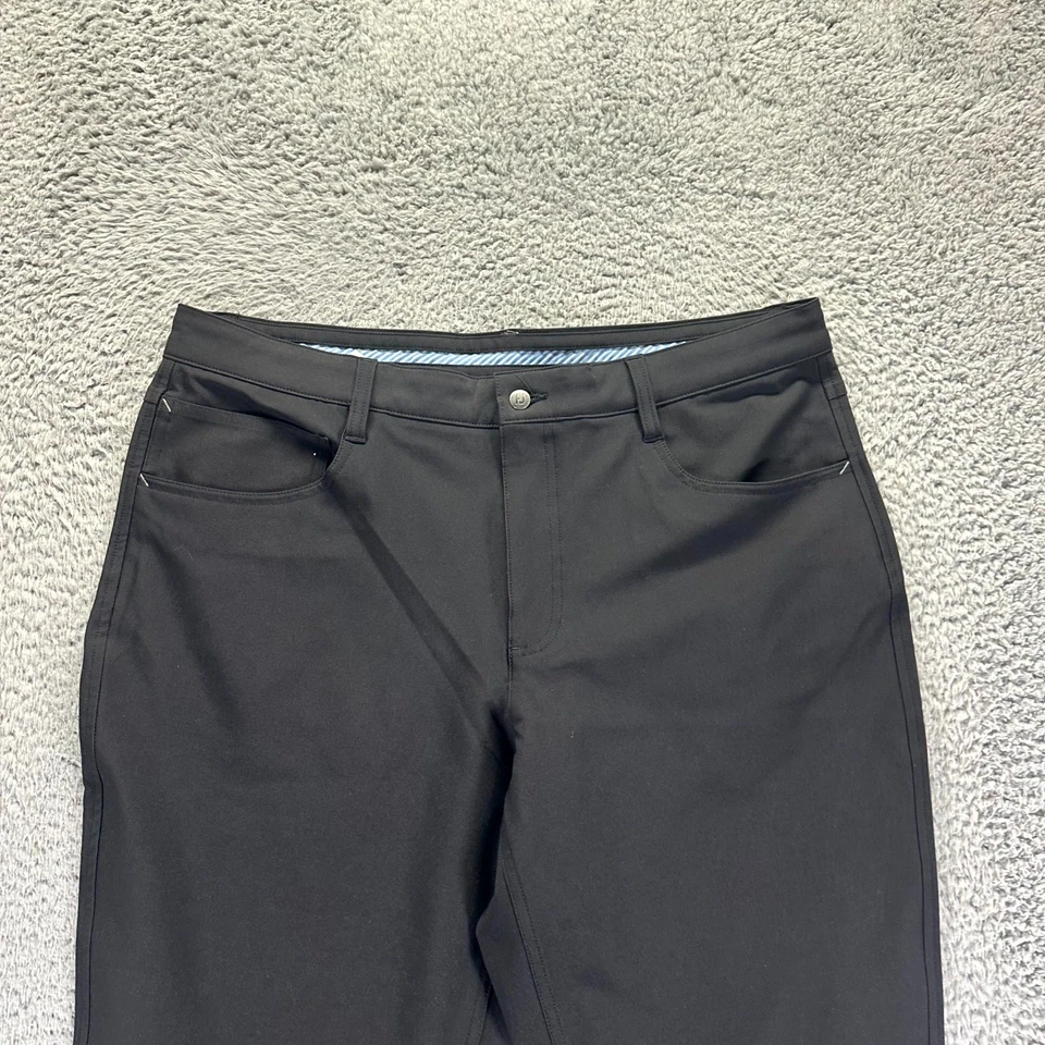 FootJoy 高尔夫裤男式 36x32 黑色涤纶性能运动版型弹力 — 第 2/4 张图片