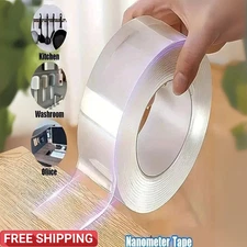 Heavy Duty Nano Tape Double Sided Reusable Self-Adhesive Clear Mounting Tape