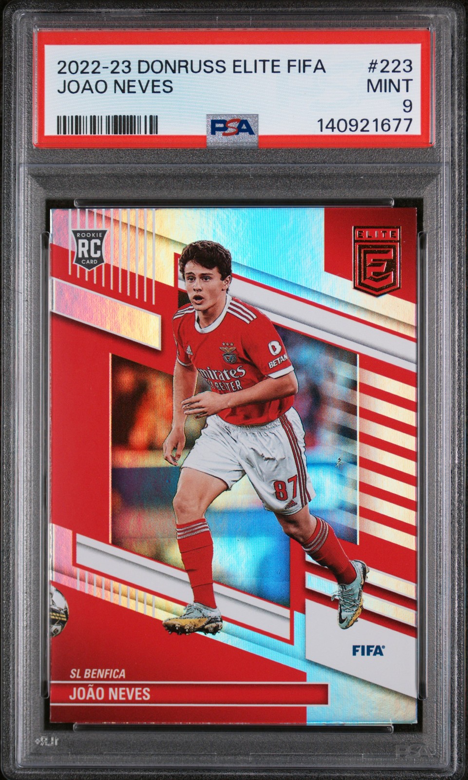 2022-23 PANINI DONRUSS ELITE FIFA #223 JOAO NEVES PSA 9