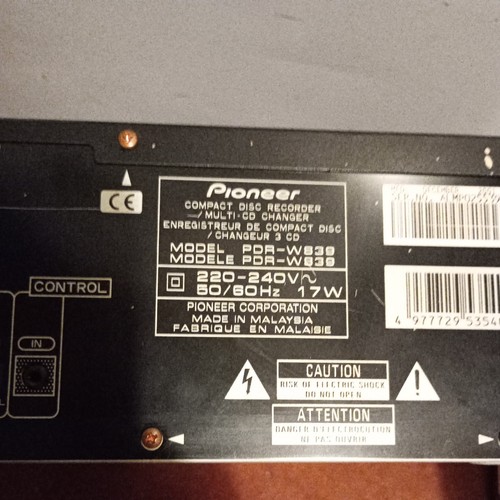 Pioneer Compact Disc Cd Recorder PDR-W839 FAULTY - Picture 8 of 9