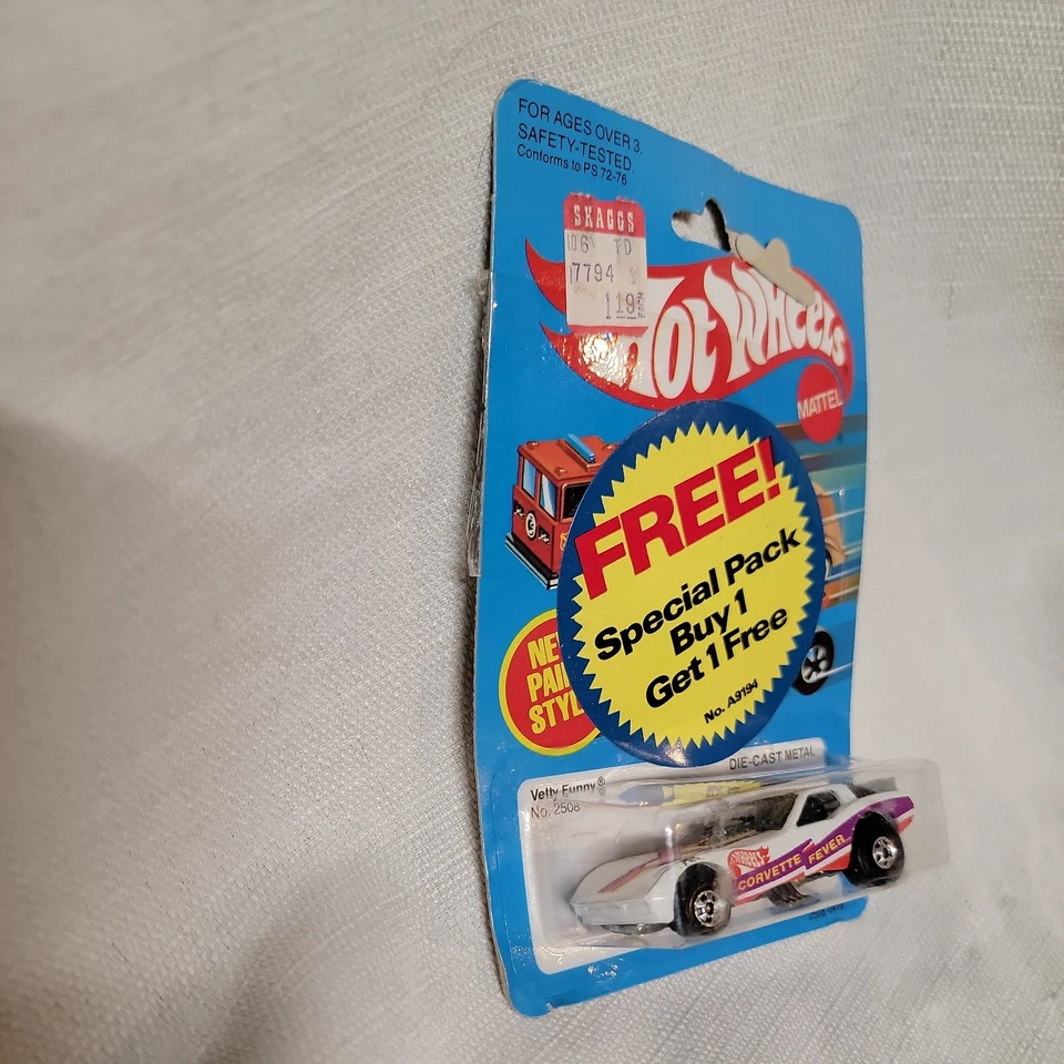 美泰风火轮 1982 年 #2508 VETTY FUNNY 全新带盒 马来西亚制造 — 第 2/4 张图片