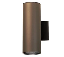 Kichler 9244AZ Cylinder 2-Light Wall Sconce in Architectural Bronze..NEW