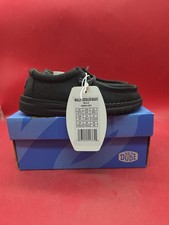 Hey Dude Youth Wally Basic Black Casual Kids Shoes Size US 10 Toddler 40655-001
