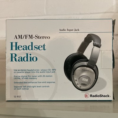 Vintage RadioShack AM/FM STEREO HEADSET RADIO 12-932