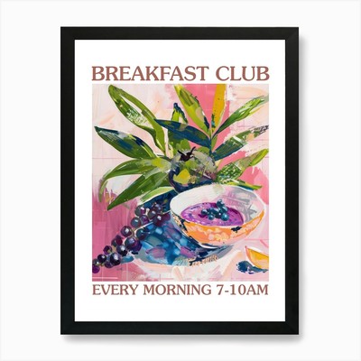 Breakfast Club Acai Schale 3 Kunstdruck gerahmt Wandbild Poster Leinwanddruck Bild