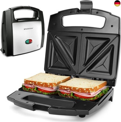 Aigostar Sandwichmaker für Dreieckige Sandwichtoasts, 800 W mit 