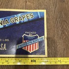 Vintage BLUE RIBBON Brand UNITED PACKING CO. Label - California Grapes — photo 7